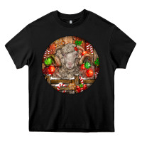 Black Christmas Merino Wool Sheep Heavy Core Tee - LillyAllenDesigns