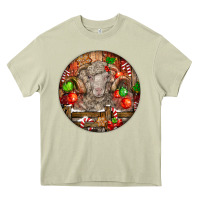 Mossy Christmas Merino Wool Sheep Heavy Core Tee - LillyAllenDesigns