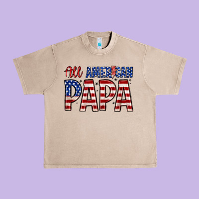All American Papa Urban Heavy Tee Designed By Zillion Design Studio