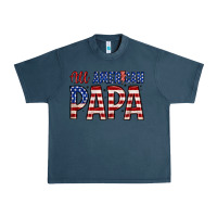Midnight Navy all American papa Urban Heavy Tee - Zillion Design Studio