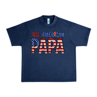 Navy all American papa Urban Heavy Tee - Zillion Design Studio