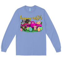 Colony Blue happy easter truck with farm animal Long Sleeve Tee - Neo Western