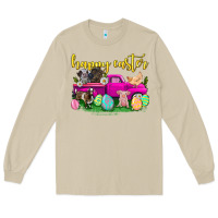 Mushroom happy easter truck with farm animal Long Sleeve Tee - Neo Western