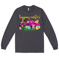 Smoke happy easter truck with farm animal Long Sleeve Tee - Neo Western