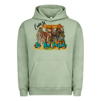 Pigment Oil Green Fall Cutest Pumpkin In The Patch Deer Urban Hoodie - LillyAllenDesigns
