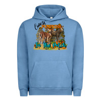 Pigment Pebble Blue Fall Cutest Pumpkin In The Patch Deer Urban Hoodie - LillyAllenDesigns