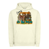 Pigment Pistachio Fall Cutest Pumpkin In The Patch Deer Urban Hoodie - LillyAllenDesigns