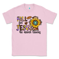 Fall For Jesus He Never Leaves Classic Tee | Teevron