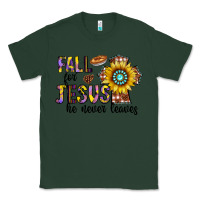 Sports Green fall for jesus he never leaves Classic Tee - CowhideDigitalArt