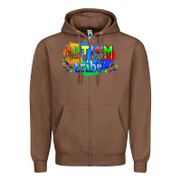 Chestnut autısm tribe Zipper Hoodie - AdoDesignShop