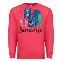 Cardinal Scrub Life Nurse Premium Sweatshirt - LillyAllenDesigns