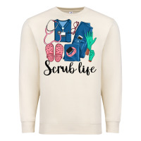 Sandshell Scrub Life Nurse Premium Sweatshirt - LillyAllenDesigns