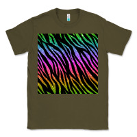 Army Green zebra glitter seamless pattern Classic Tee - BundleAndBundleShop