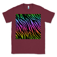 Burgundy zebra glitter seamless pattern Classic Tee - BundleAndBundleShop