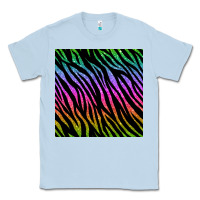 Dusty Blue zebra glitter seamless pattern Classic Tee - BundleAndBundleShop