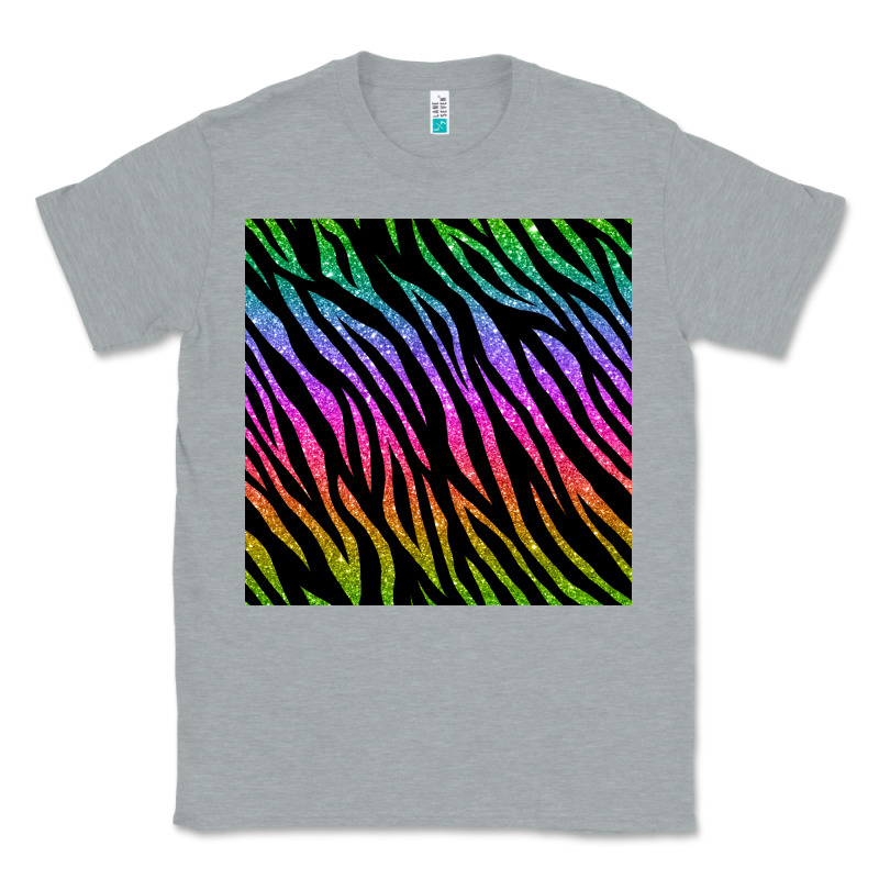 Zebra Glitter Seamless Pattern Classic Tee by BundleAndBundleShop | Teevron