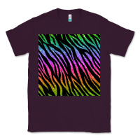 Plum zebra glitter seamless pattern Classic Tee - BundleAndBundleShop