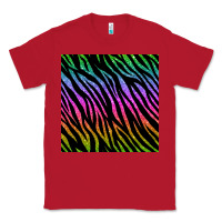 Red zebra glitter seamless pattern Classic Tee - BundleAndBundleShop