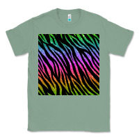 Sage zebra glitter seamless pattern Classic Tee - BundleAndBundleShop