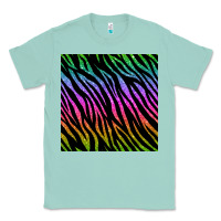 Seafoam zebra glitter seamless pattern Classic Tee - BundleAndBundleShop