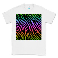 White zebra glitter seamless pattern Classic Tee - BundleAndBundleShop