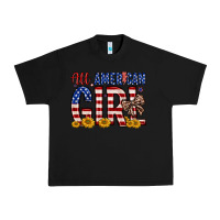 Black all american girl Urban Heavy Tee - Zillion Design Studio