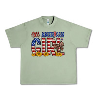 Oil Green all american girl Urban Heavy Tee - Zillion Design Studio