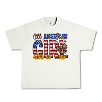 Pistachio all american girl Urban Heavy Tee - Zillion Design Studio
