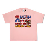 Salmon all american girl Urban Heavy Tee - Zillion Design Studio