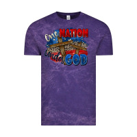 Cloud Purple one nation under god Vintage Tee - Zillion Design Studio