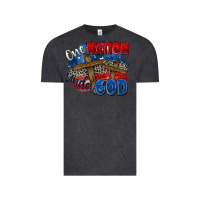 Vintage Black one nation under god Vintage Tee - Zillion Design Studio