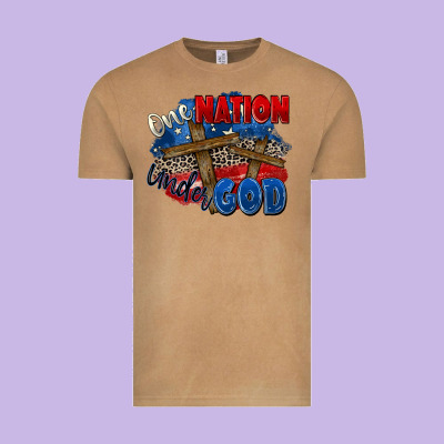 One Nation Under God Vintage Tee Designed By Zillion Design Studio