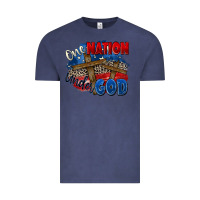 Vintage Denim one nation under god Vintage Tee - Zillion Design Studio