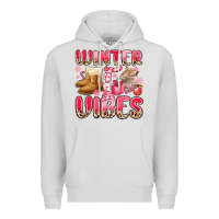 Dove Grey pink winter vibes Premium Hoodie - MaliasSmallBusiness