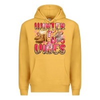 Mustard pink winter vibes Premium Hoodie - MaliasSmallBusiness
