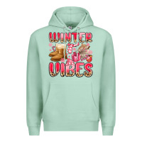 Seafoam pink winter vibes Premium Hoodie - MaliasSmallBusiness