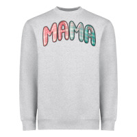 Heather Grey mama christmas plaid Heavyweight Sweatshirt - MaliasSmallBusiness