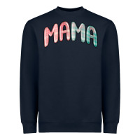 Navy mama christmas plaid Heavyweight Sweatshirt - MaliasSmallBusiness