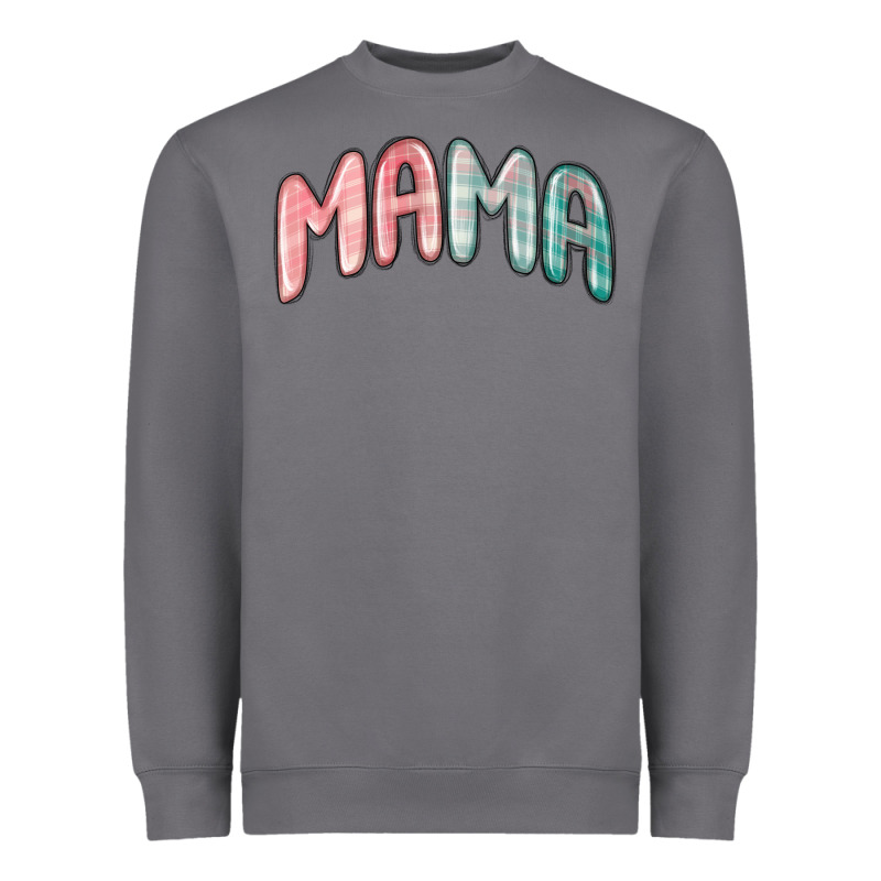Mama Christmas Plaid Heavyweight Sweatshirt by MaliasSmallBusiness | Teevron