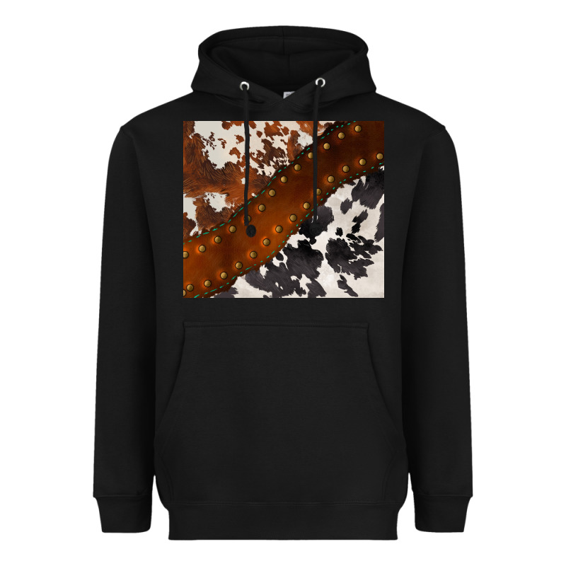 Cowhide Leather Heavyweight Hoodie by BarkalooDesign | Teevron