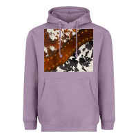 Lavender cowhide leather Heavyweight Hoodie - BarkalooDesign