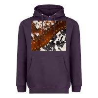 Plum cowhide leather Heavyweight Hoodie - BarkalooDesign