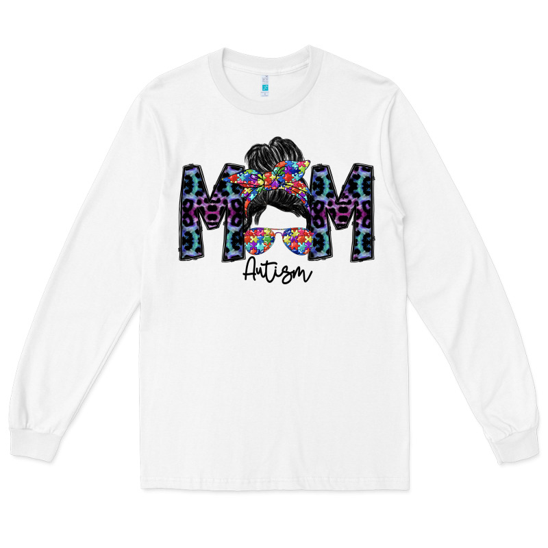 Mom Autism Long Sleeve Tee by SublimationCraftShop | Teevron