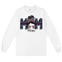 White mom autism Long Sleeve Tee - SublimationCraftShop