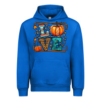 Cobalt Fall Autumn Leopard Love Pumpkin Urban Hoodie - LillyAllenDesigns