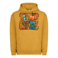 Pigment Peanut Butter Fall Autumn Leopard Love Pumpkin Urban Hoodie - LillyAllenDesigns