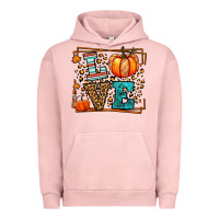 Pigment Salmon Fall Autumn Leopard Love Pumpkin Urban Hoodie - LillyAllenDesigns