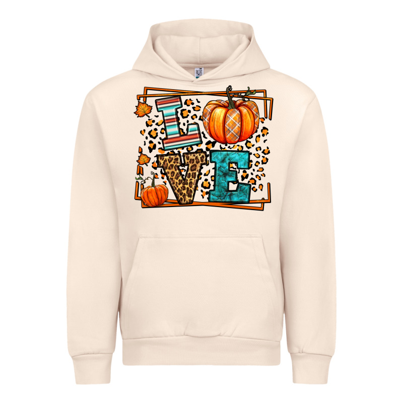 Fall Autumn Leopard Love Pumpkin Urban Hoodie by LillyAllenDesigns | Teevron