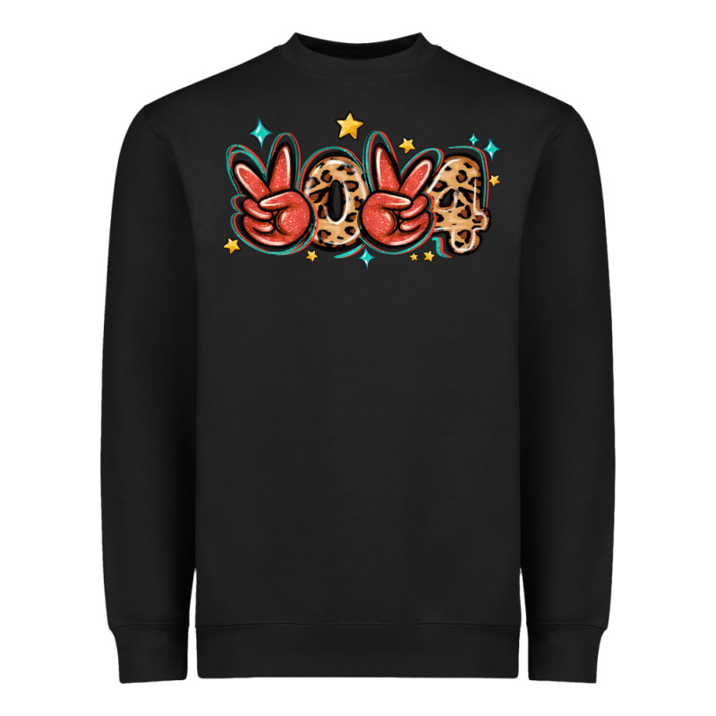 2024 Stars And Leopard Heavyweight Sweatshirt by MaliasSmallBusiness | Teevron