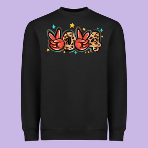 2024 Stars And Leopard Heavyweight Sweatshirt Designed By Maliassmallbusiness